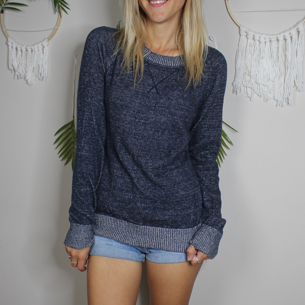 Gap Blue Scoop Neck Sweater